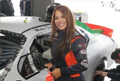 Sheltra Motorsports and Duno Prepare for the Running of Lucas Oil Slick Mist 200 at Daytona International Speedway. Credit: Milka Duno